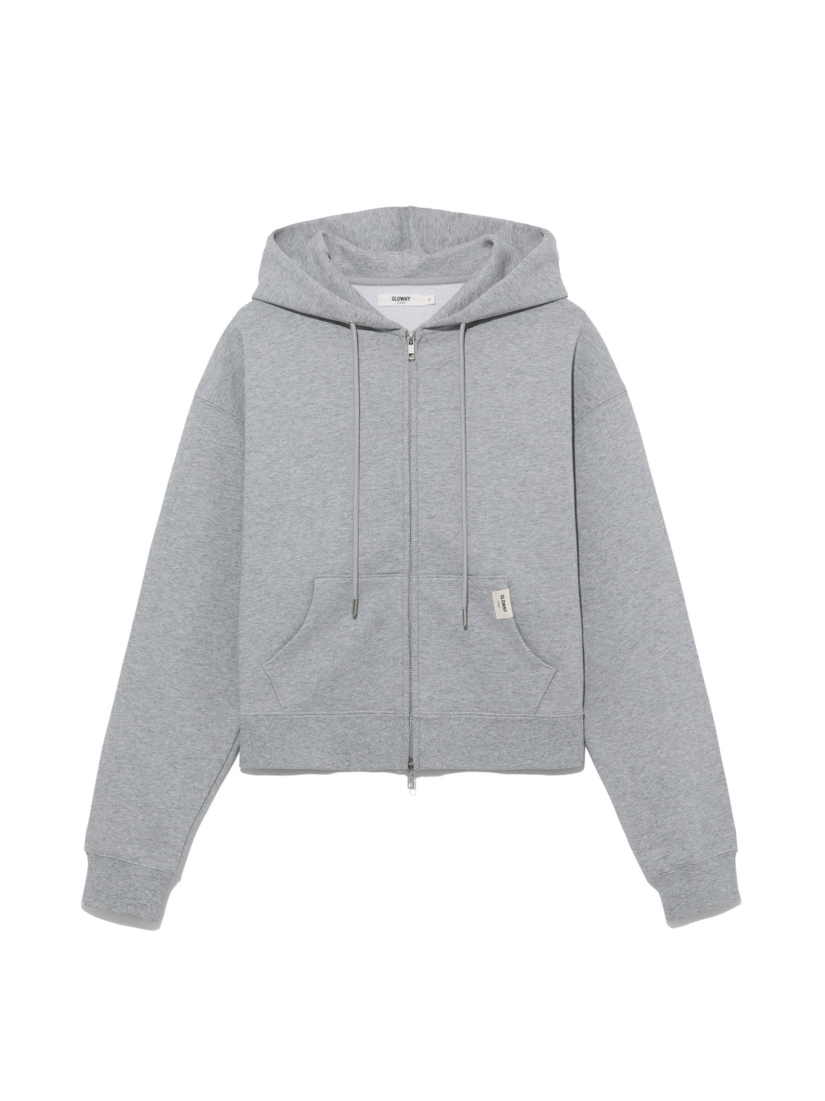 GLOWNY G Standard Zip-Up Hoodie (Melange Gray)