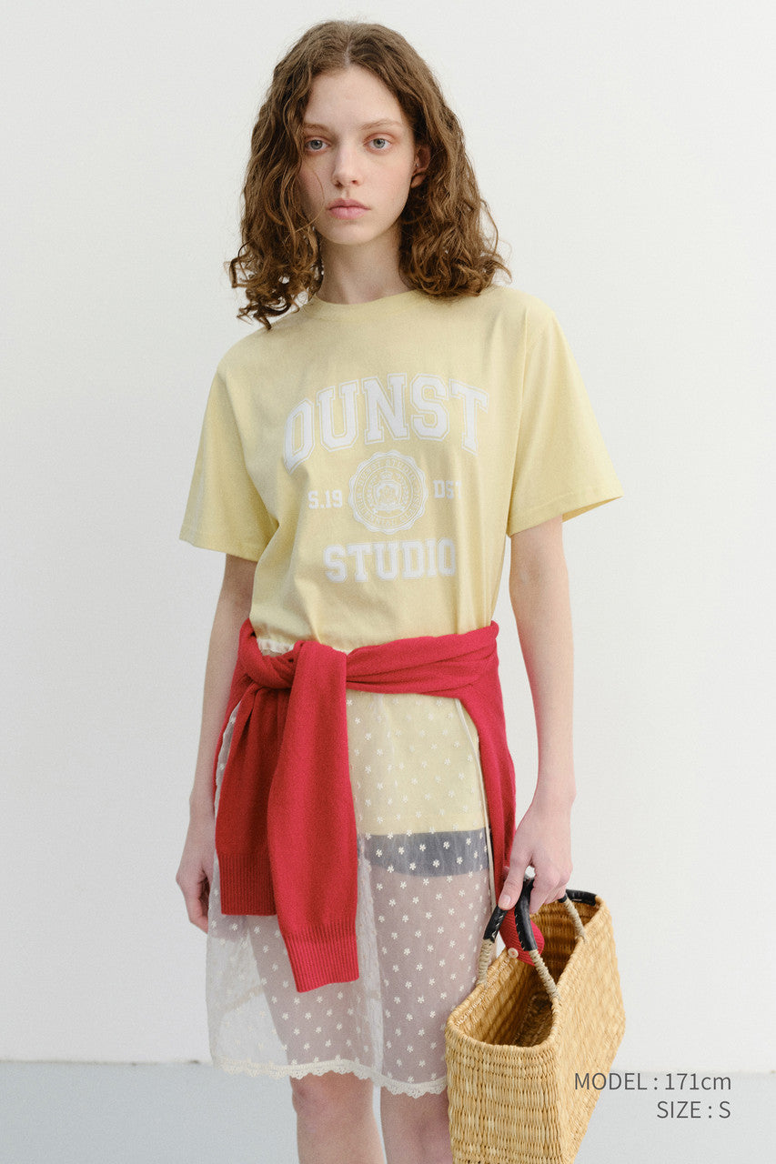 Dunst Unisex Classic Logo T-Shirt Lemon