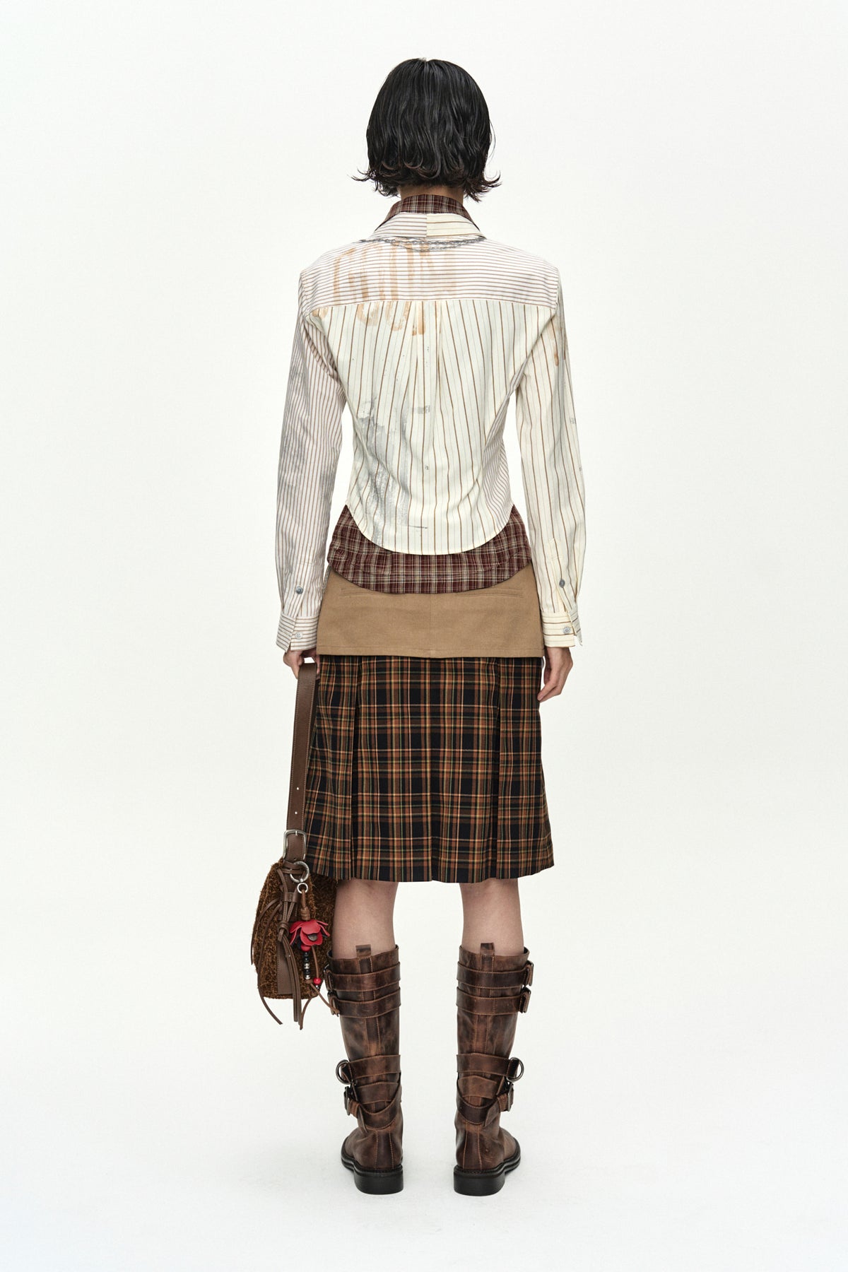 Andersson Bell Necklace & Choker Trompe-L'Oeil Graphic Shirt