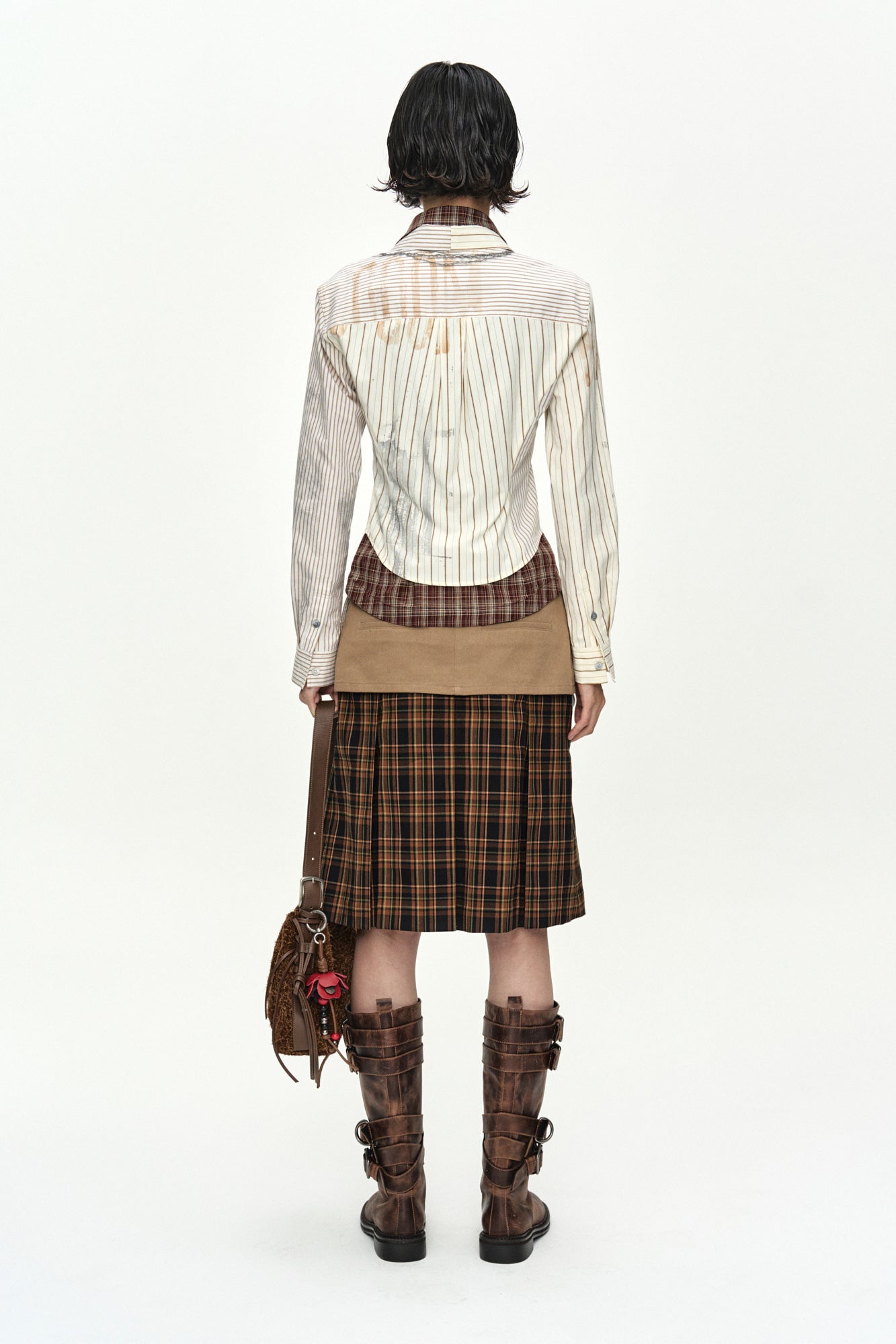 Andersson Bell Necklace & Choker Trompe-L'Oeil Graphic Shirt