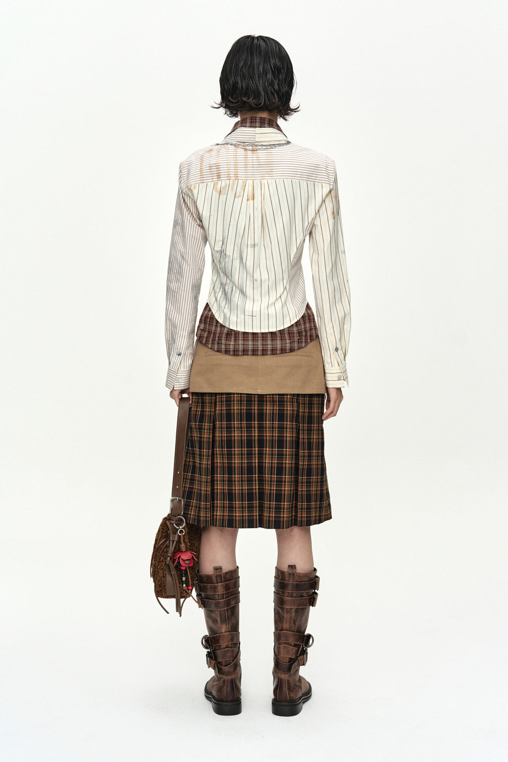 Andersson Bell Necklace & Choker Trompe-L'Oeil Graphic Shirt