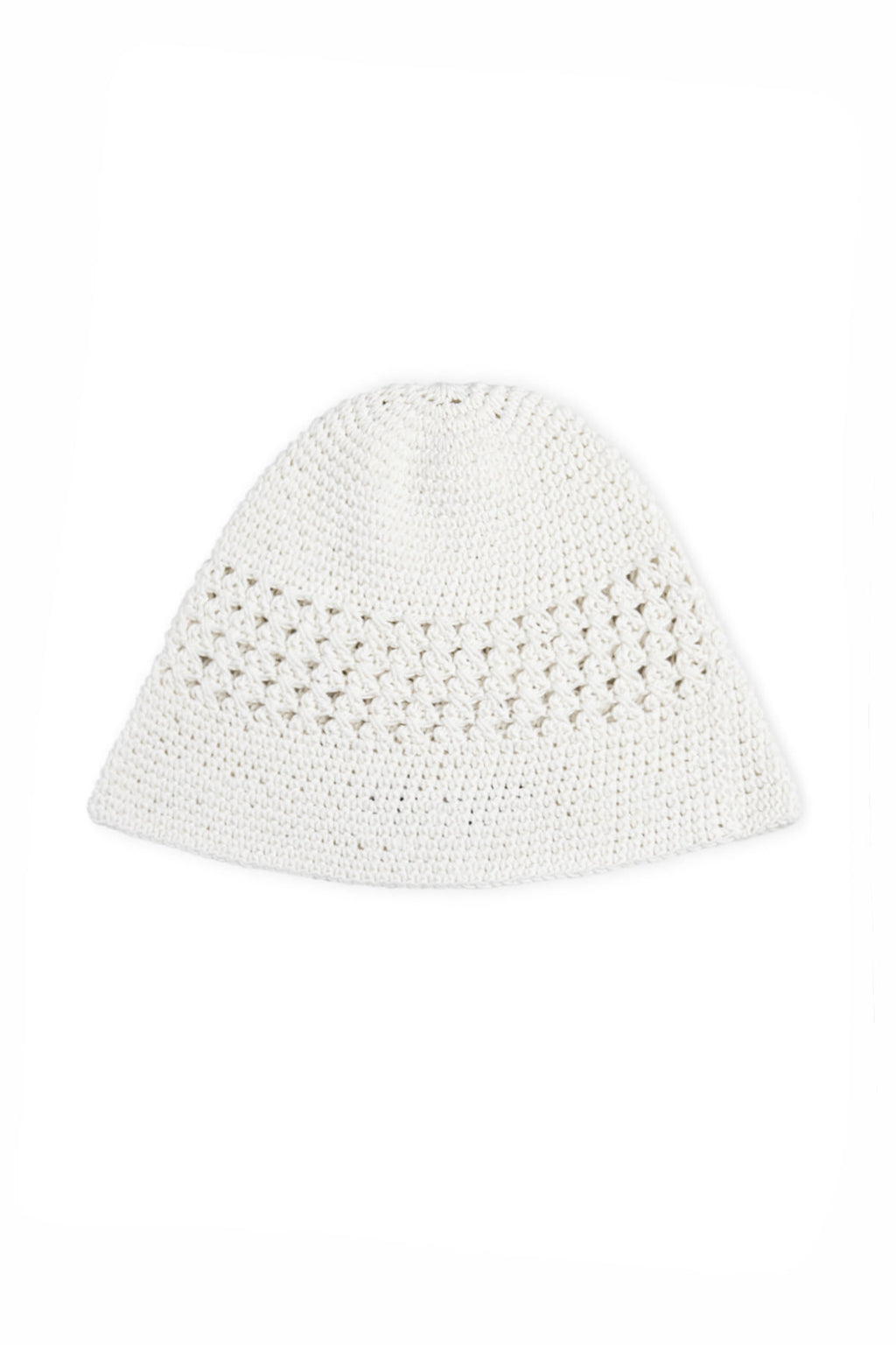 Matinkim Crochet Cotton Bucket Hat IN White