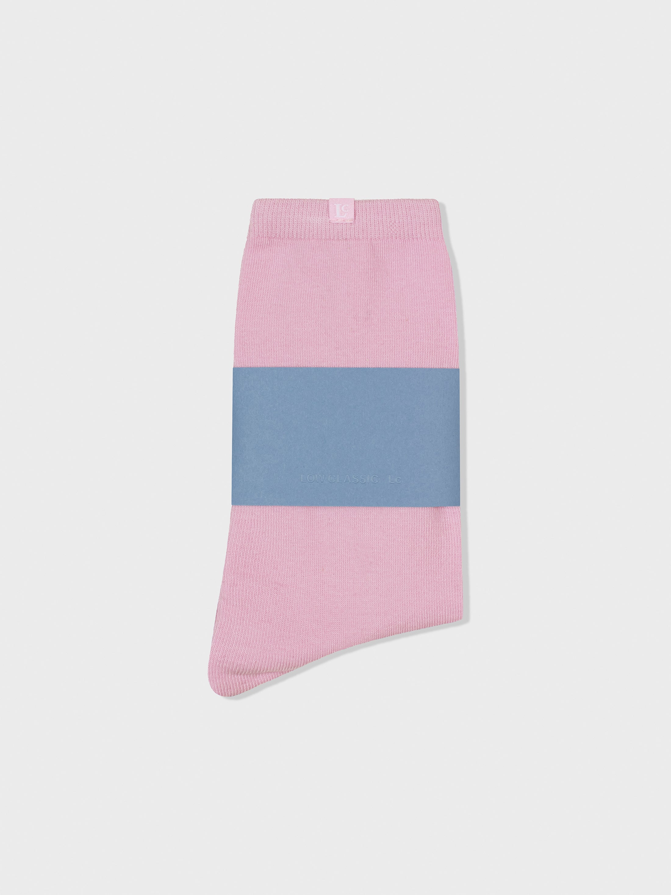 [Low Classic] Cotton Midi Socks_Pink