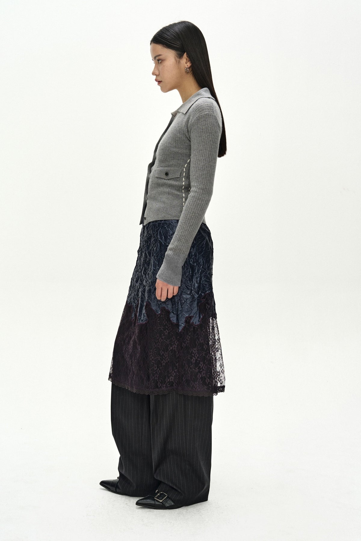 Andersson Bell Cashmere Hand Stitched Rib Cardigan