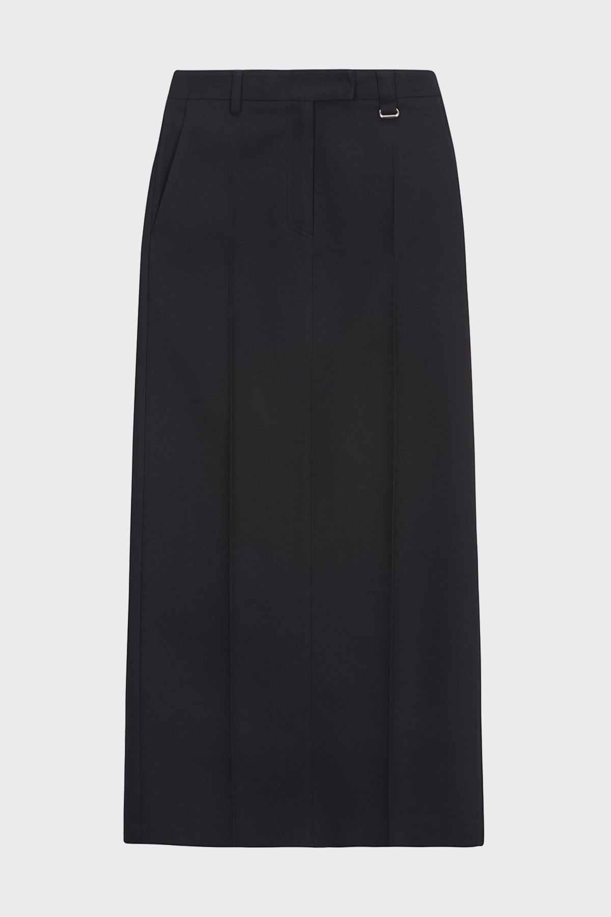 Matinkim Back Double Waist Maxi Skirt IN Black