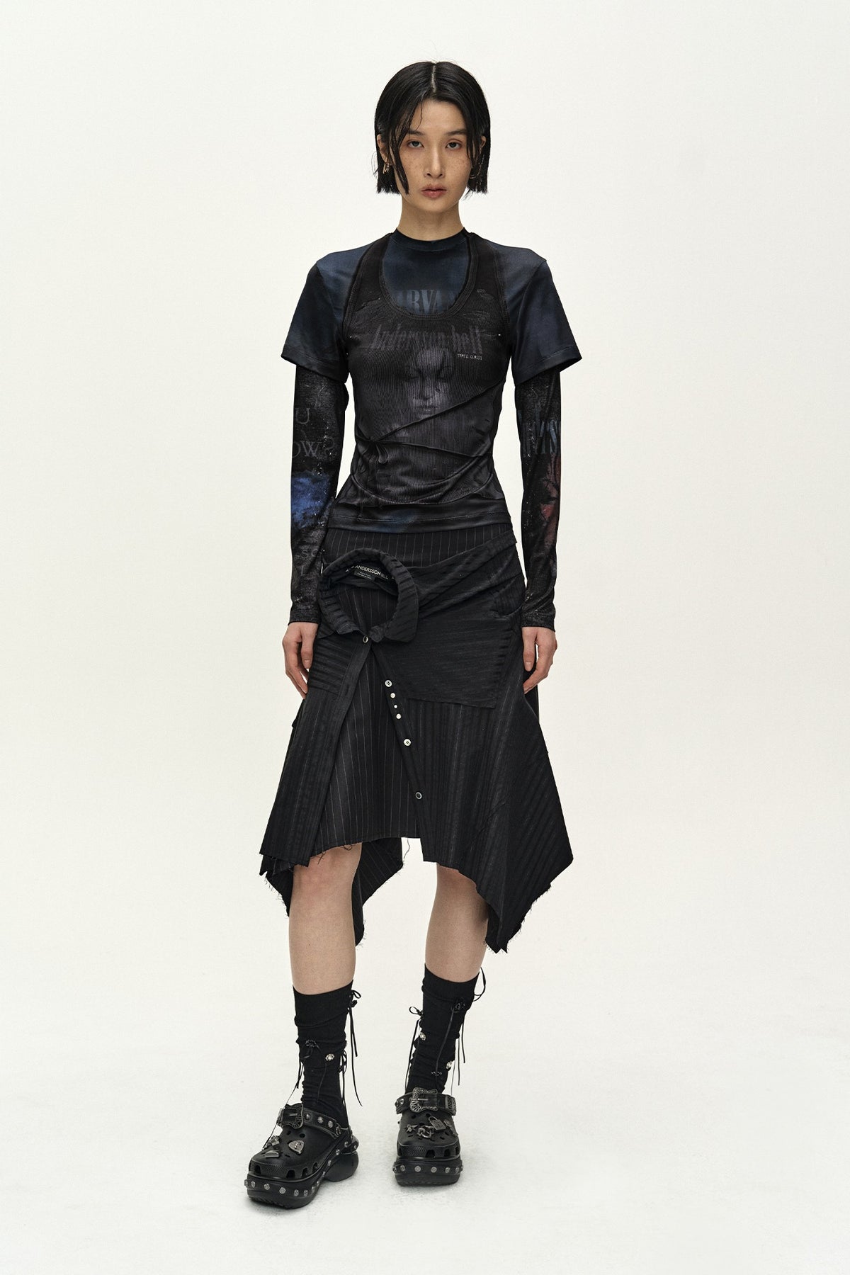 Andersson Bell Sue Wrapped Shirt Asymmetric Skirt