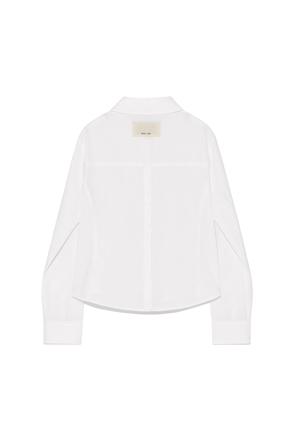 [matinkim] BACK BUTTON POINT SHIRT IN WHITE