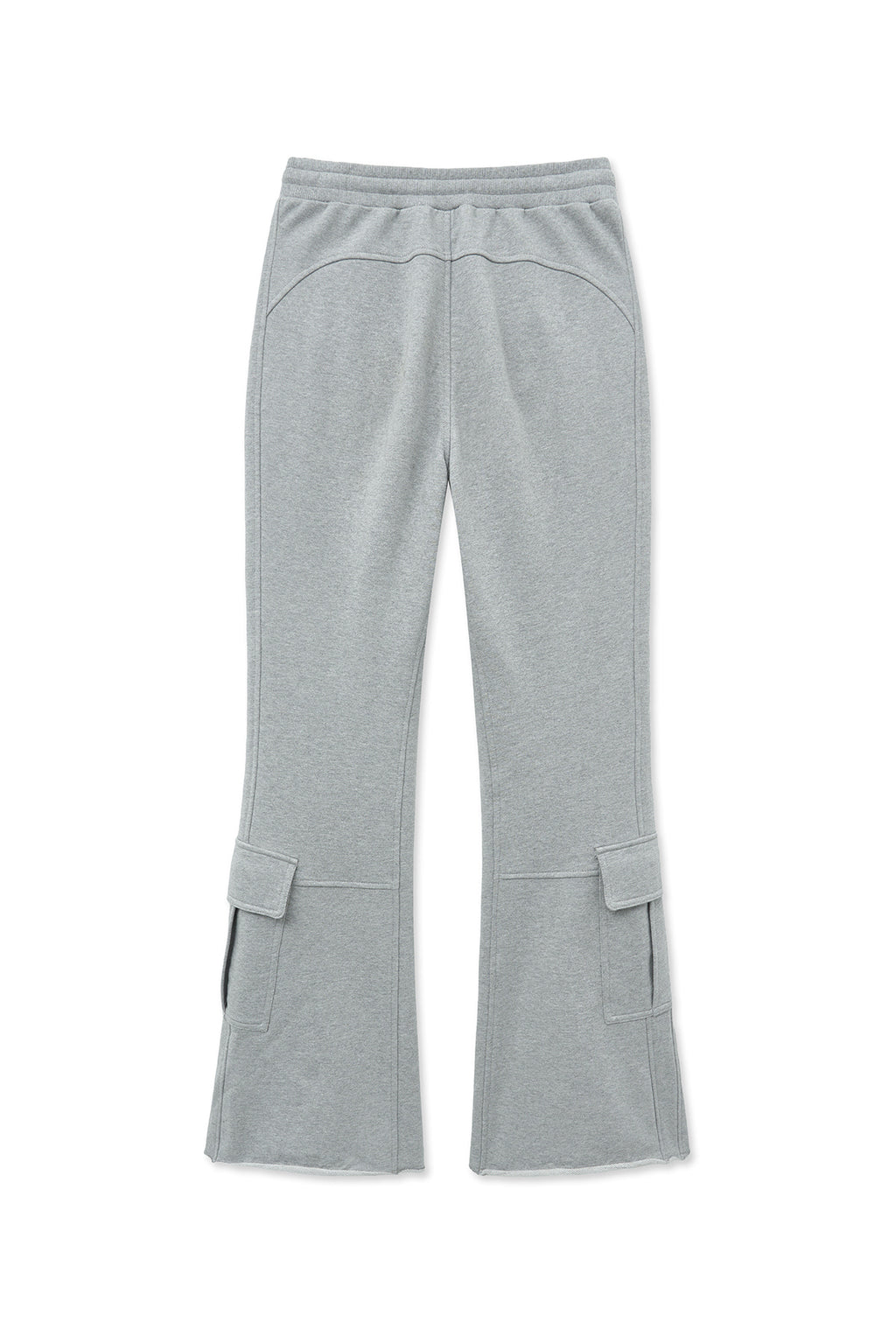 [matinkim] BOOTS CUT SLIM CARGO SWEATPANTS IN GREY