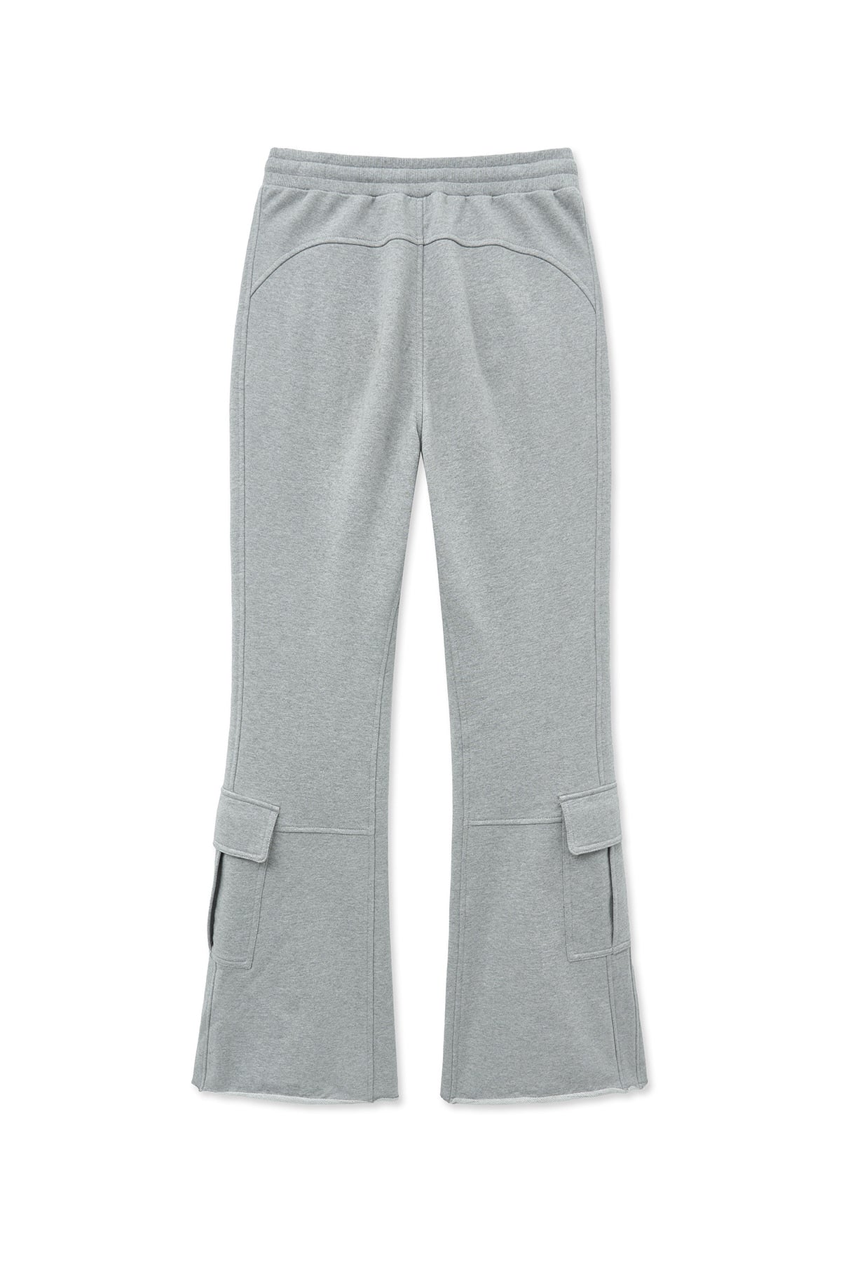 [matinkim] BOOTS CUT SLIM CARGO SWEATPANTS IN GREY