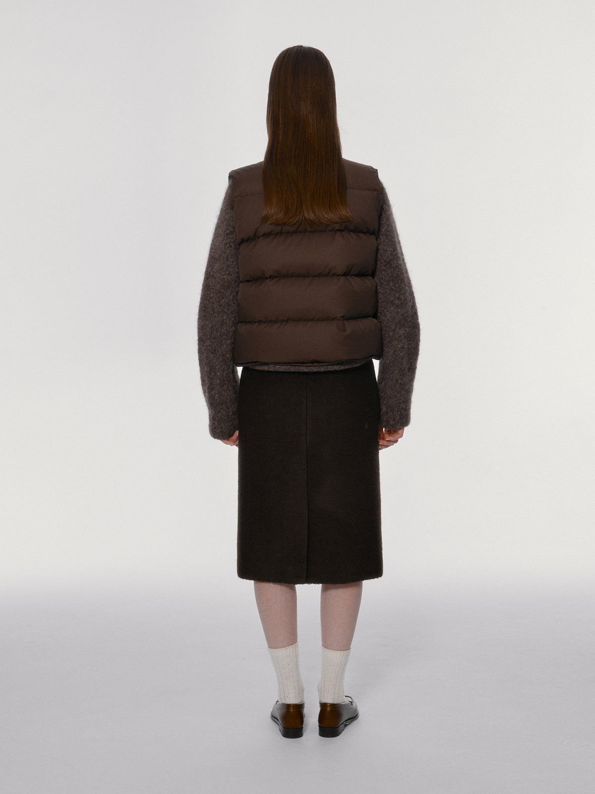 Nothing Written Michelin puffer vest (Choco)