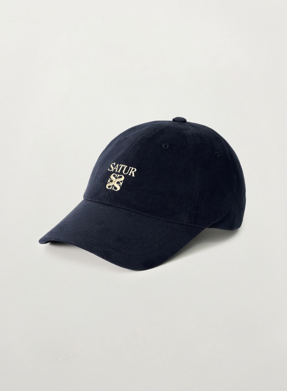 [satur] Loren Apero Small Logo Ball Cap - Navy
