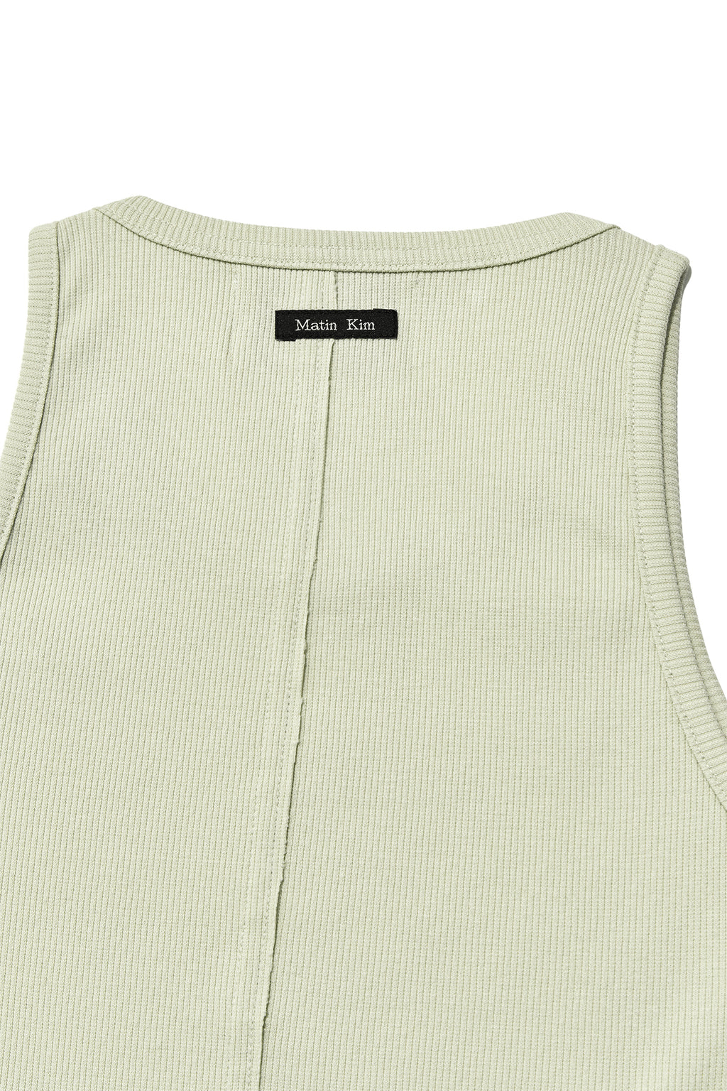 Matinkim Vintage Logo Printing Sleeveless Top IN Light Green