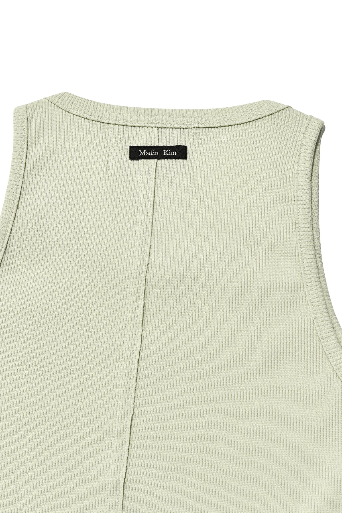 Matinkim Vintage Logo Printing Sleeveless Top IN Light Green