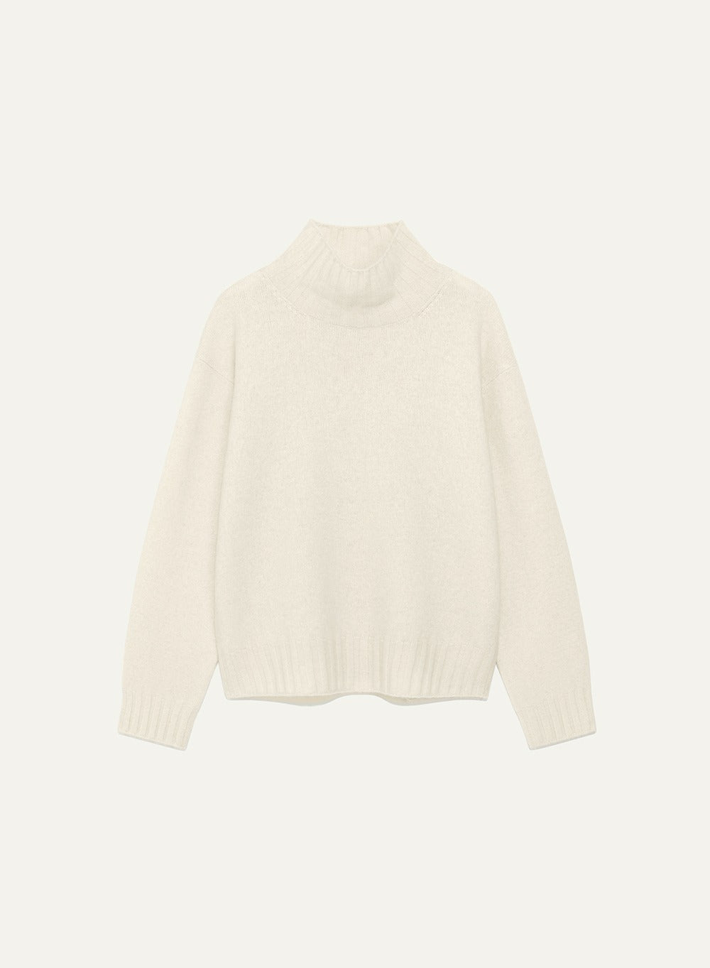 Kindersalmon Cashmere Turtleneck Cream