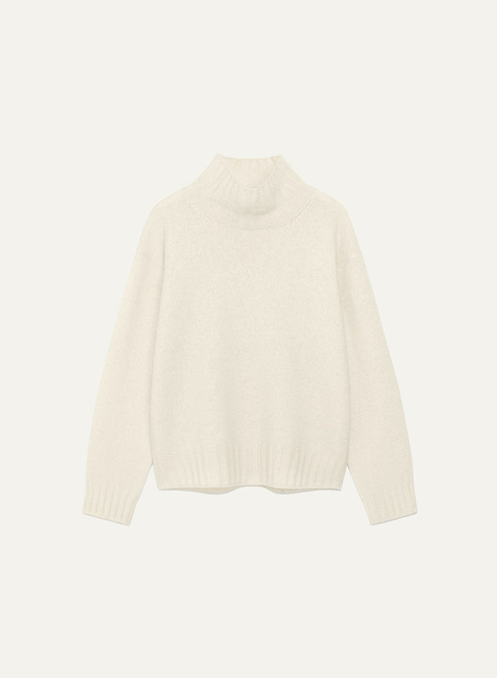 Kindersalmon Cashmere Turtleneck Cream
