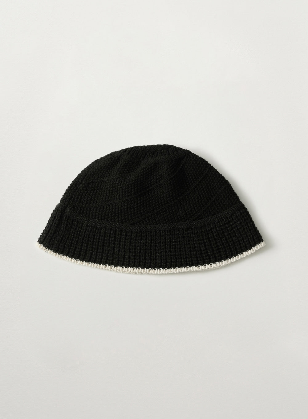 [satur] Summer Knit Bucket Hat - Black