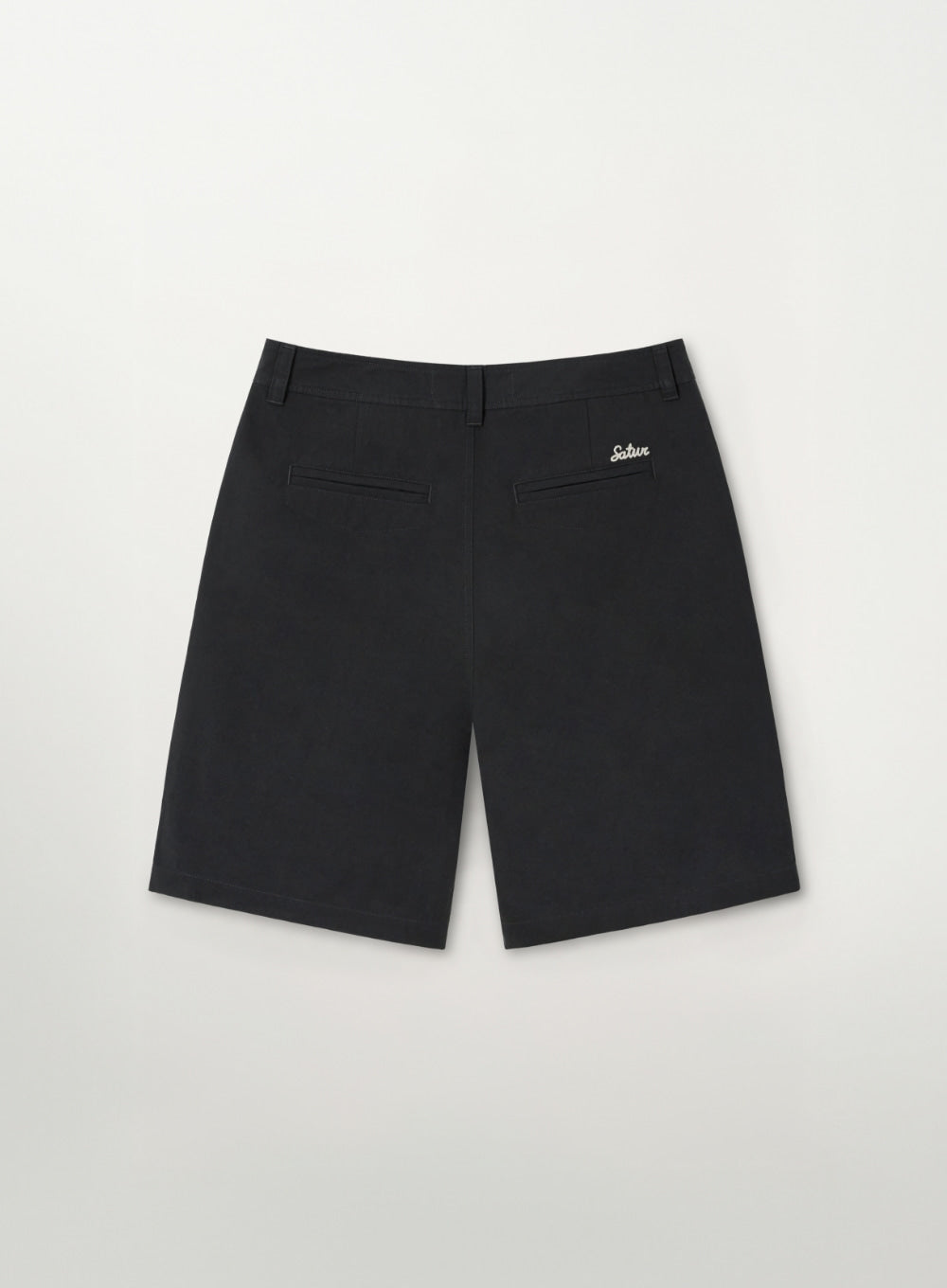 Satur Pocket Cotton Chino Shorts - Black
