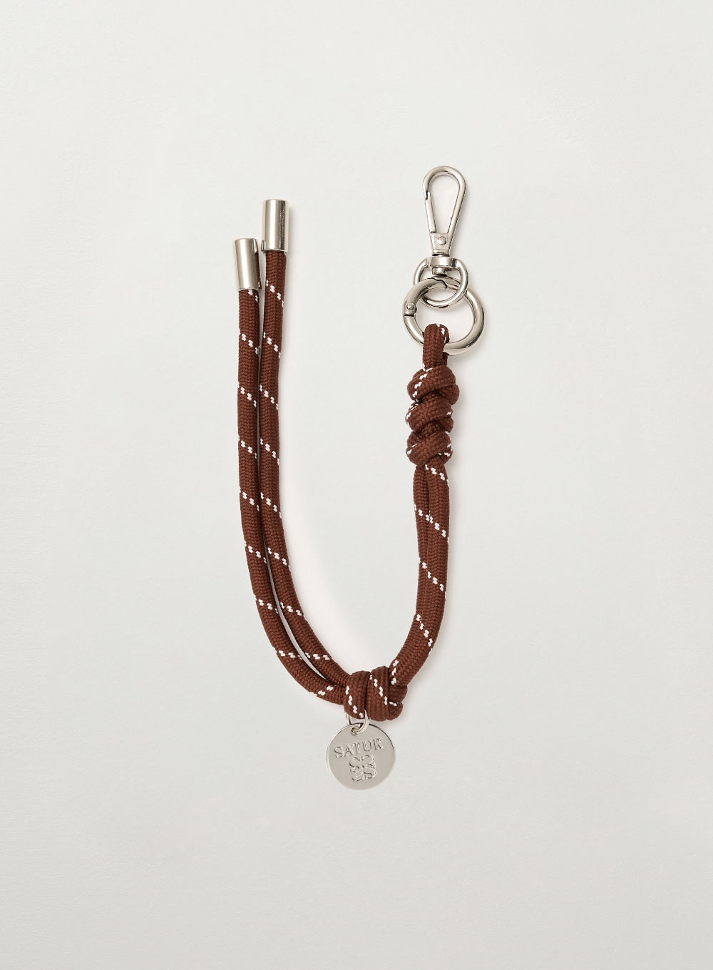[satur] Classic Rope Keyring - Brown