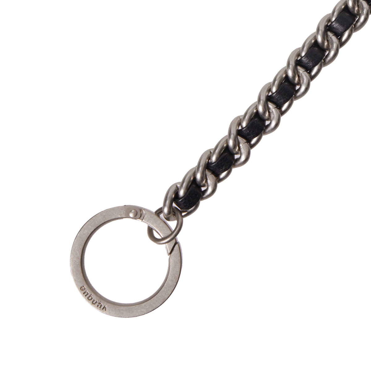 Vunque Loop Leather Chain Strap Black