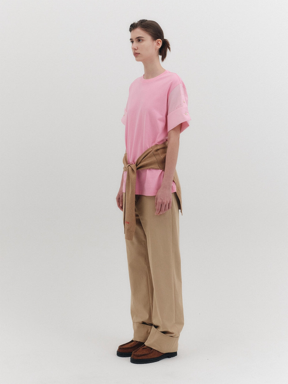 EENK Shirt Sleeve T-shirt - Pink