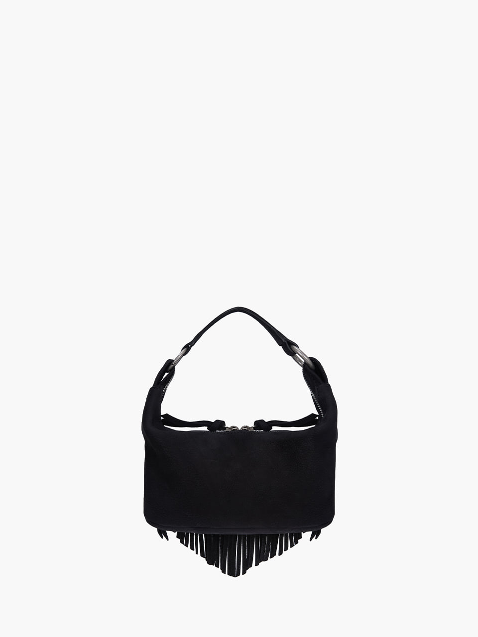 Margesherwood City Hobo Micro black studded nubuck