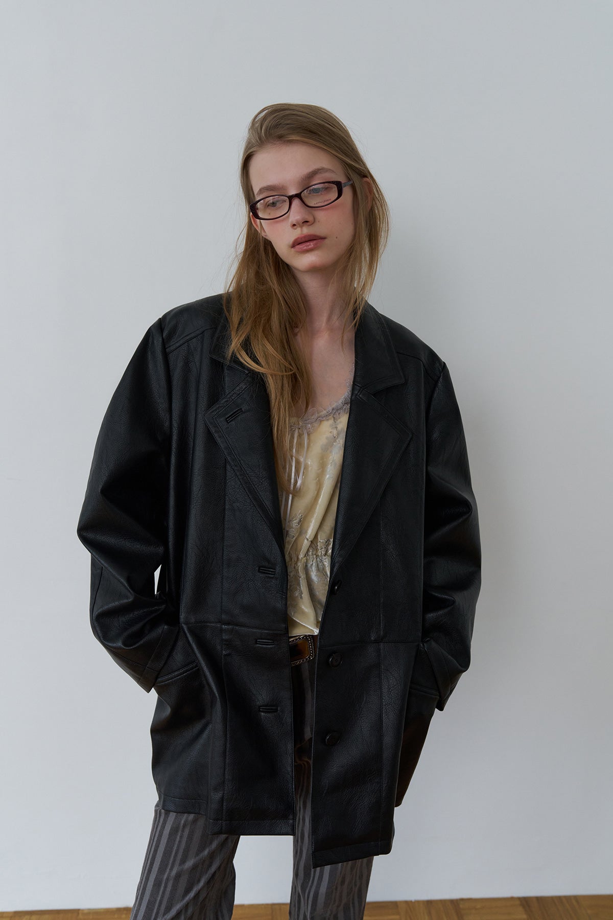 Overdueflair Signature Classic Tailored Leather Jacket Black
