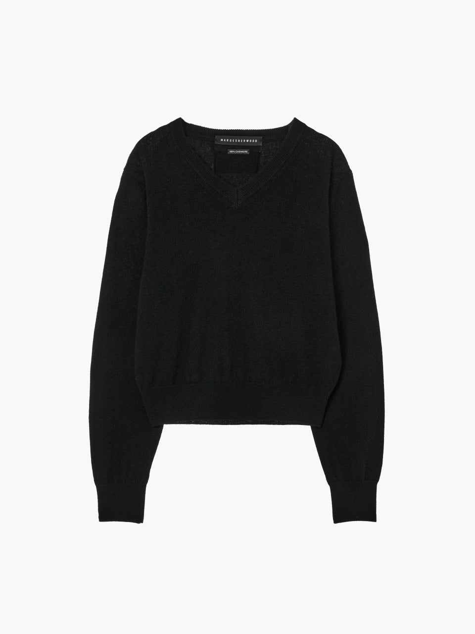 Margesherwood Cashmere V-Neck Pullover black