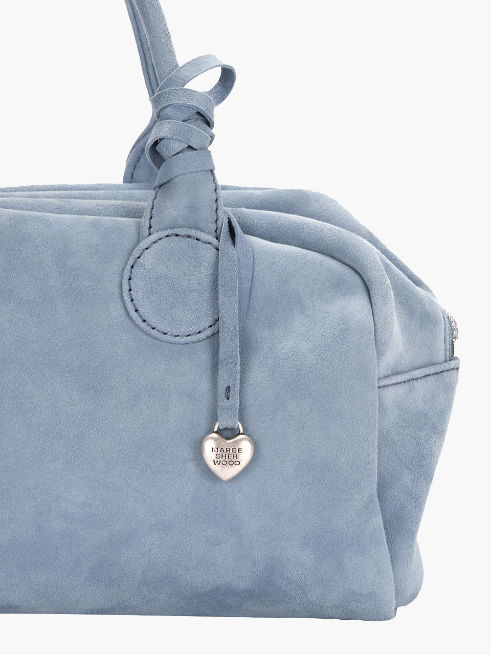 Margesherwood Heart Charm blue suede