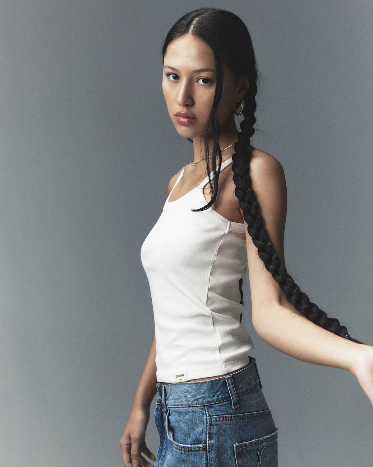 GLOWNY G Classic Tank (White)
