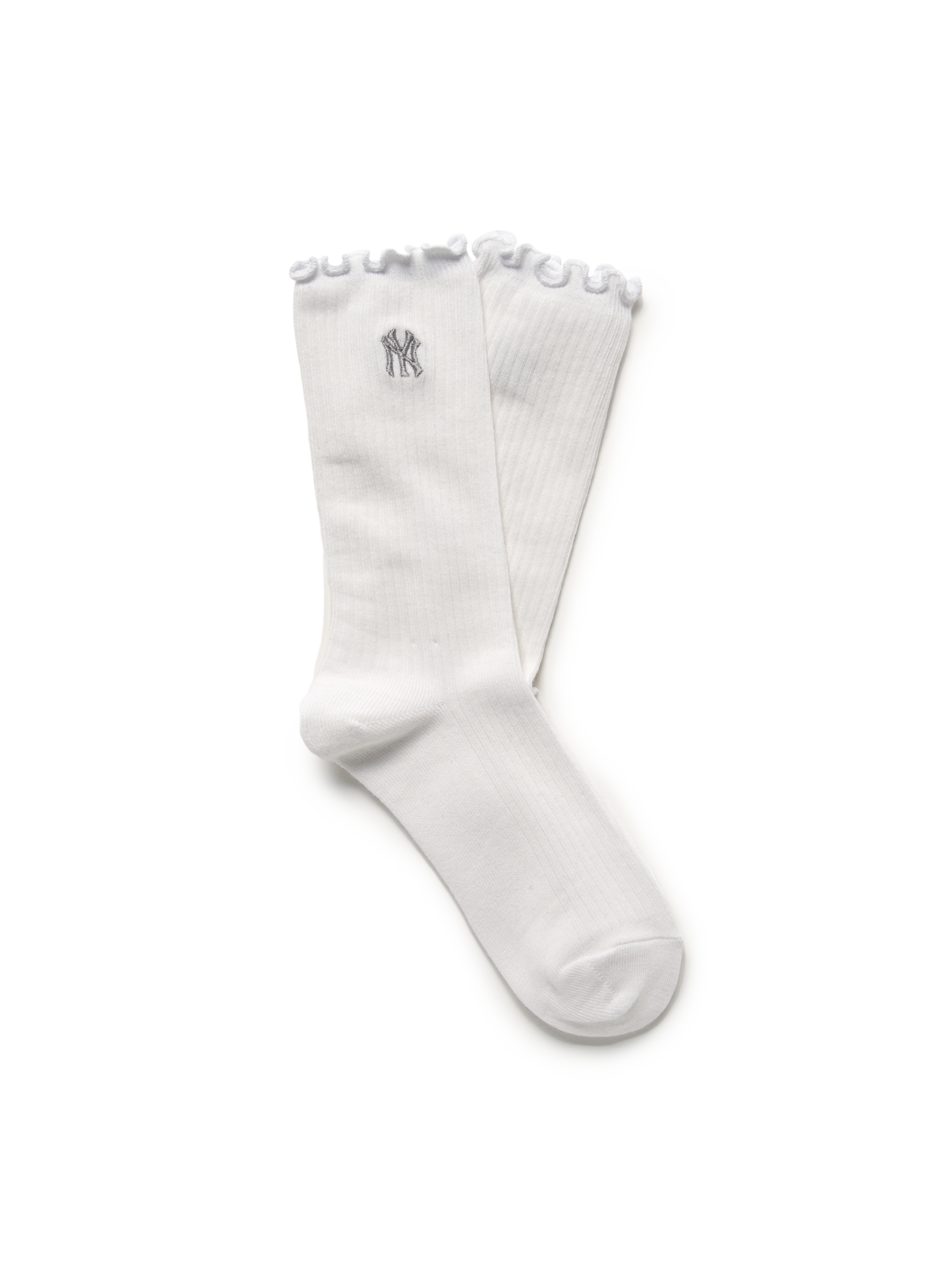 [mlb korea] Feminine Ruffle High Socks