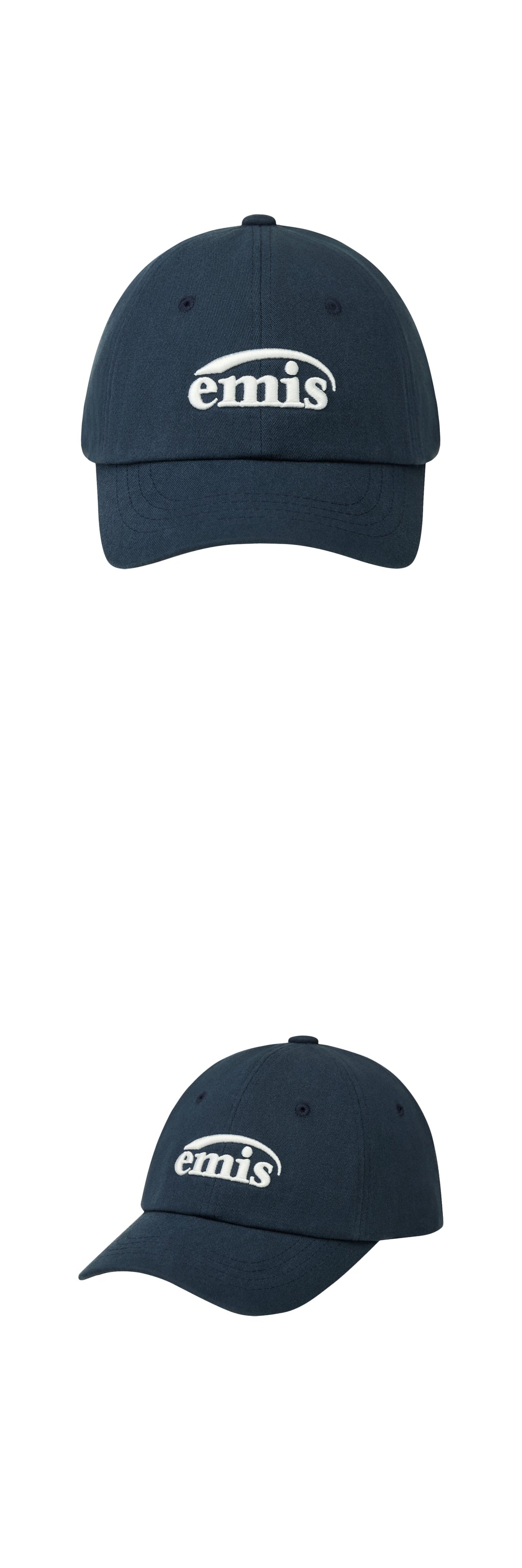 [emis] (Kids) New Logo Ball Cap-Navy