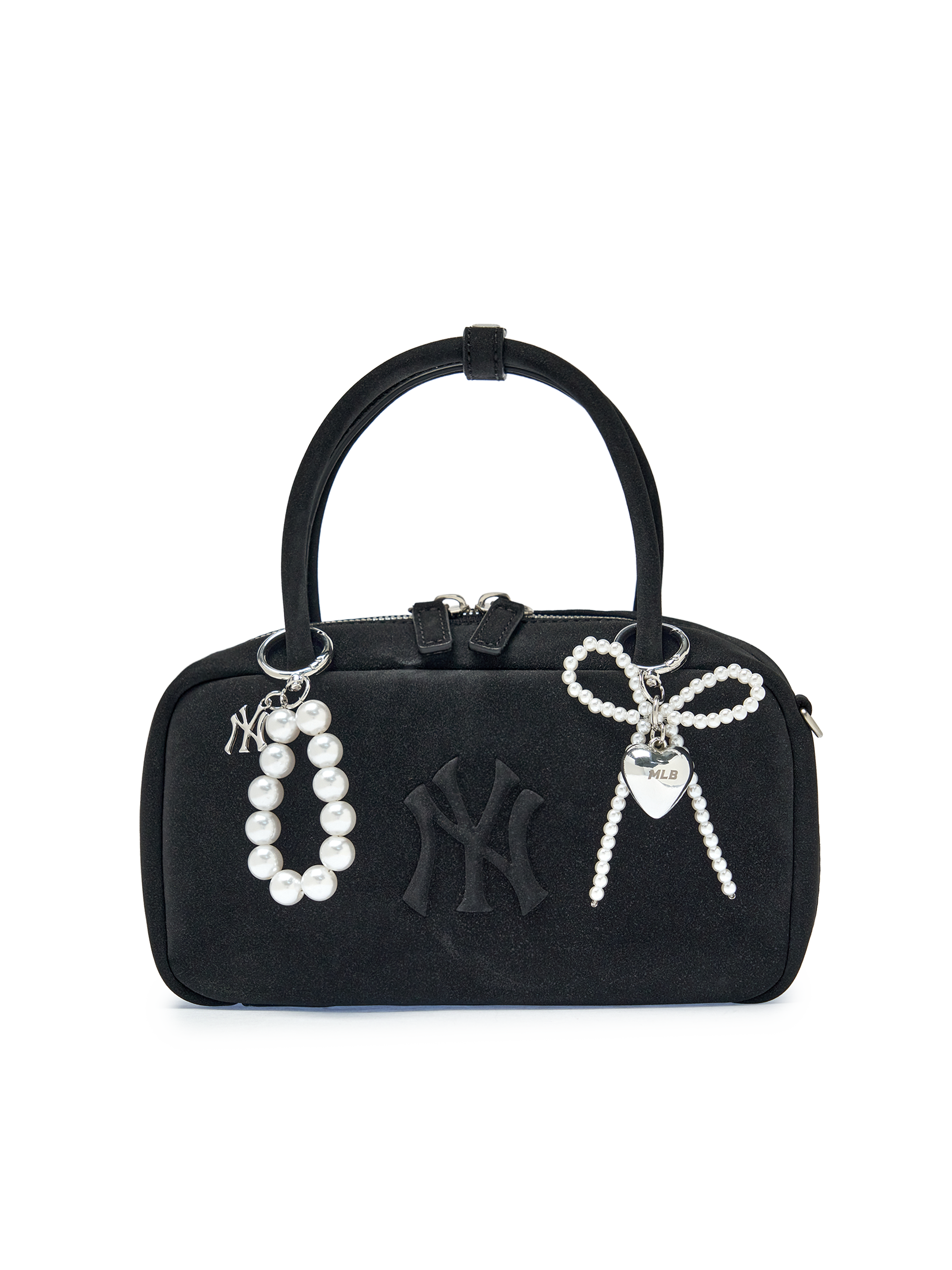 [MLB] Pearl Bead Logo Charm Keyring