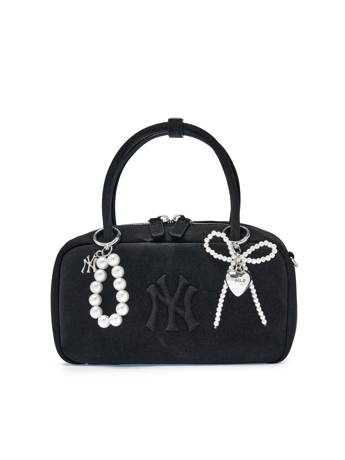 Mlb Pearl Bead Logo Charm Keyring