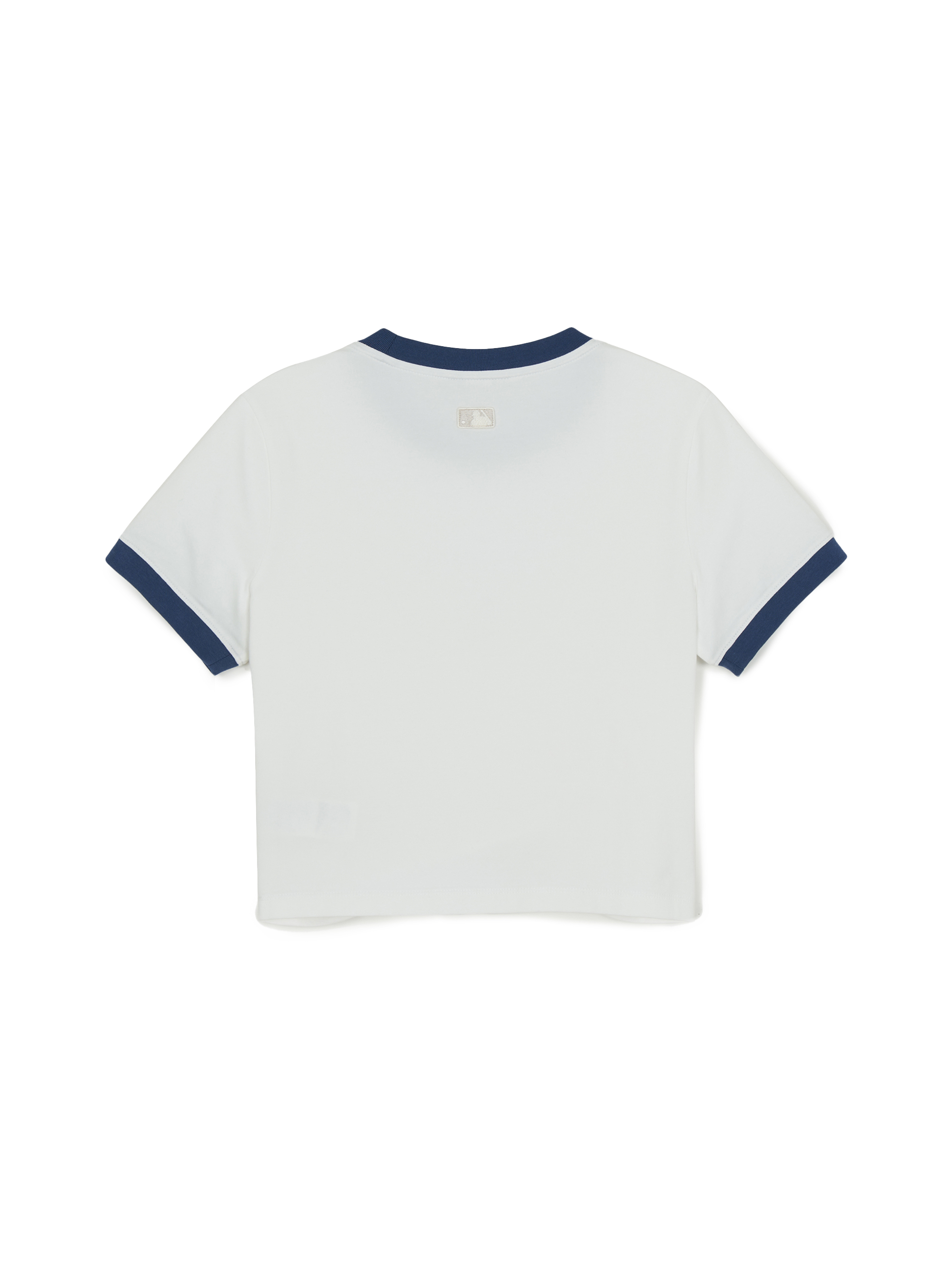 MLB Korea Women's Sportive Cursive Ringer Crop T-shirts