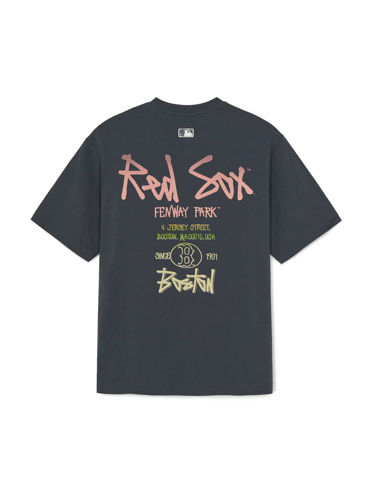 MLB Korea Basic Street Color Lettering Oversized T-shirt