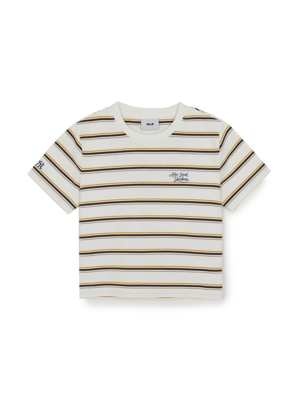 MLB Korea Women's Sportive Stripe Crop T-Shirts