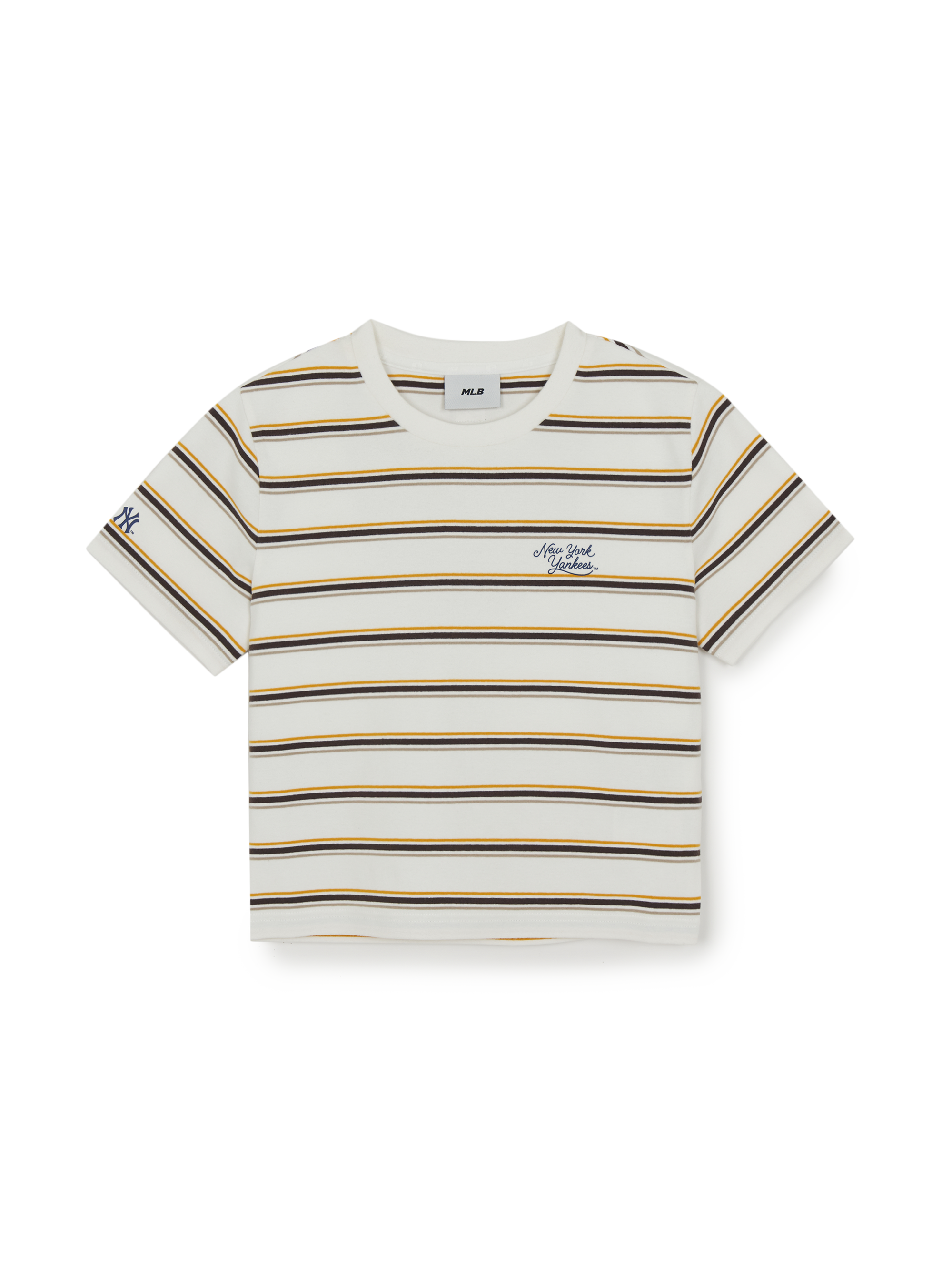 MLB Korea Women's Sportive Stripe Crop T-Shirts