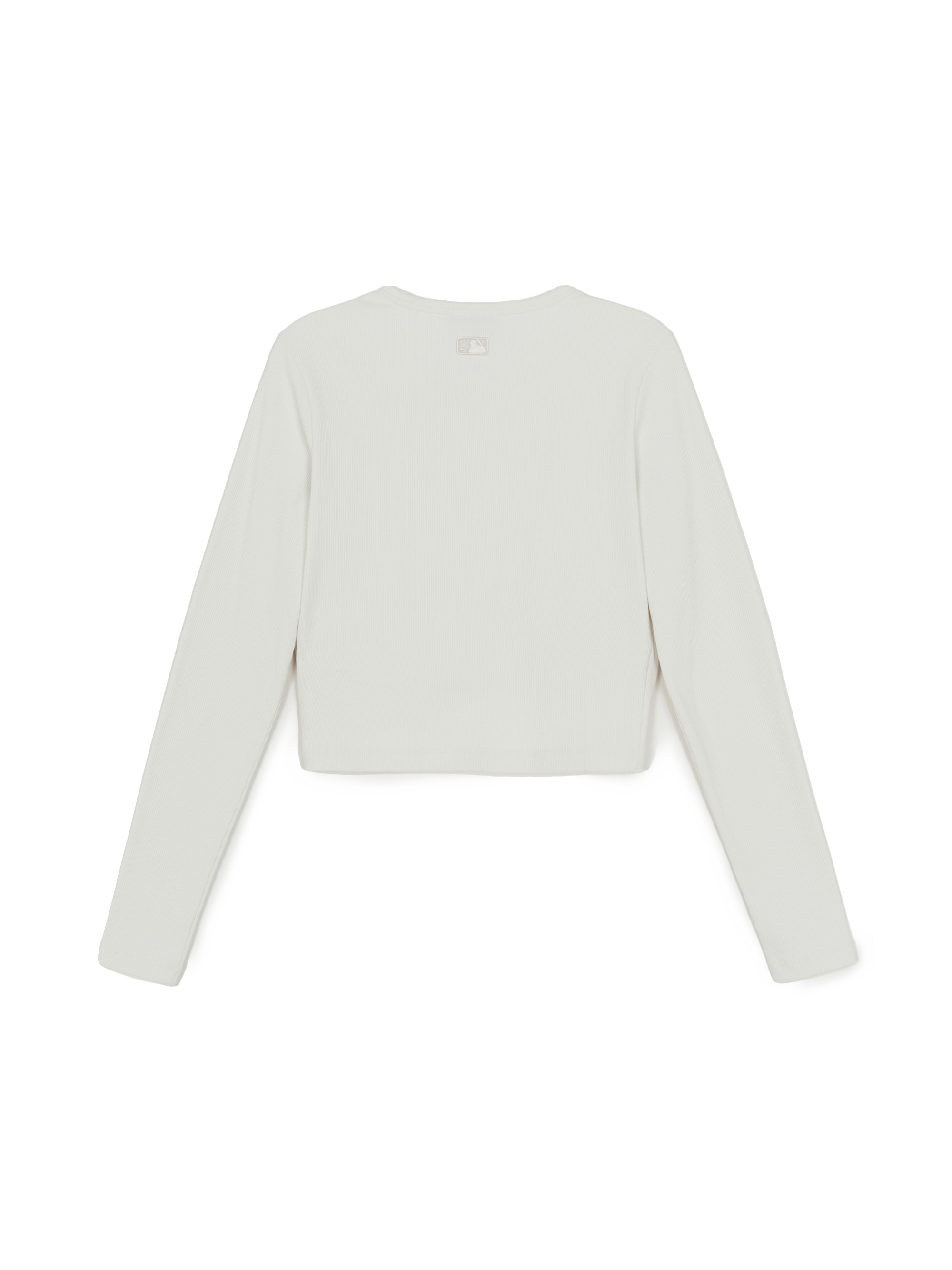 MLB Korea Women's Basic Slim Ribbed Crop Long Sleeve T-shirts