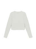MLB Korea Women's Basic Slim Ribbed Crop Long Sleeve T-shirts