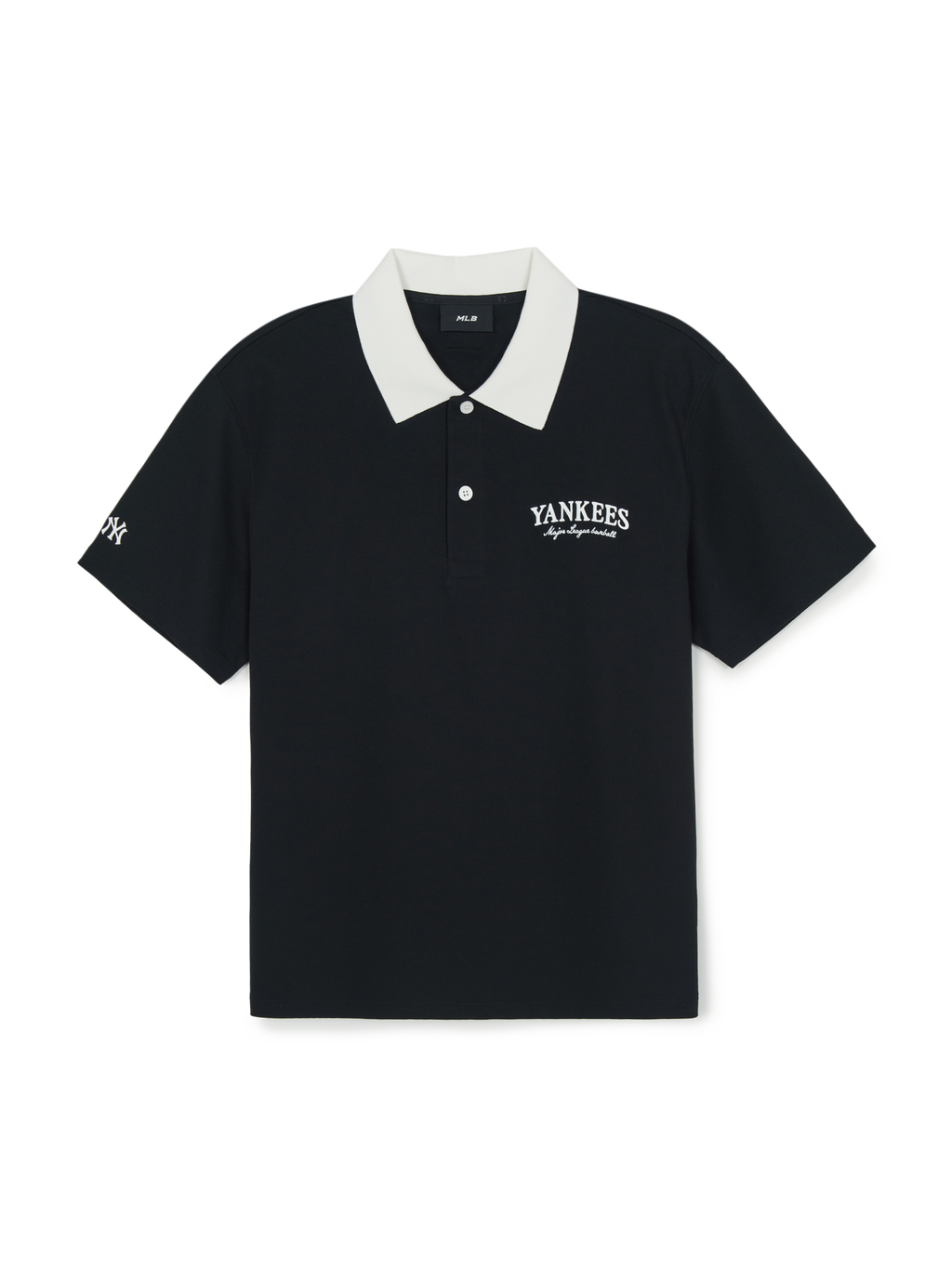 [mlb korea] Basic Small Letter Comfortable Fit Polo T-Shirts