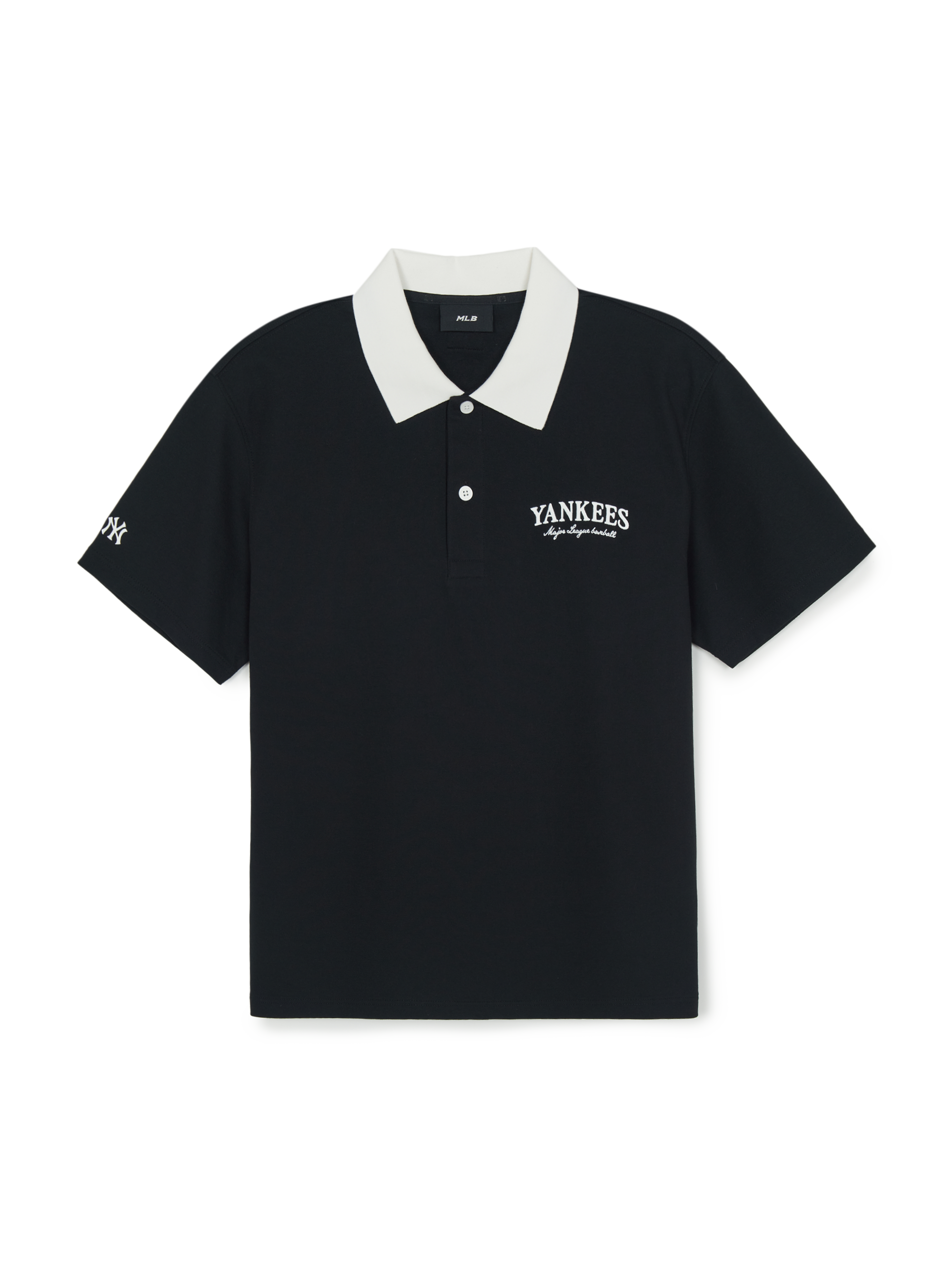 [mlb korea] Basic Small Letter Comfortable Fit Polo T-Shirts