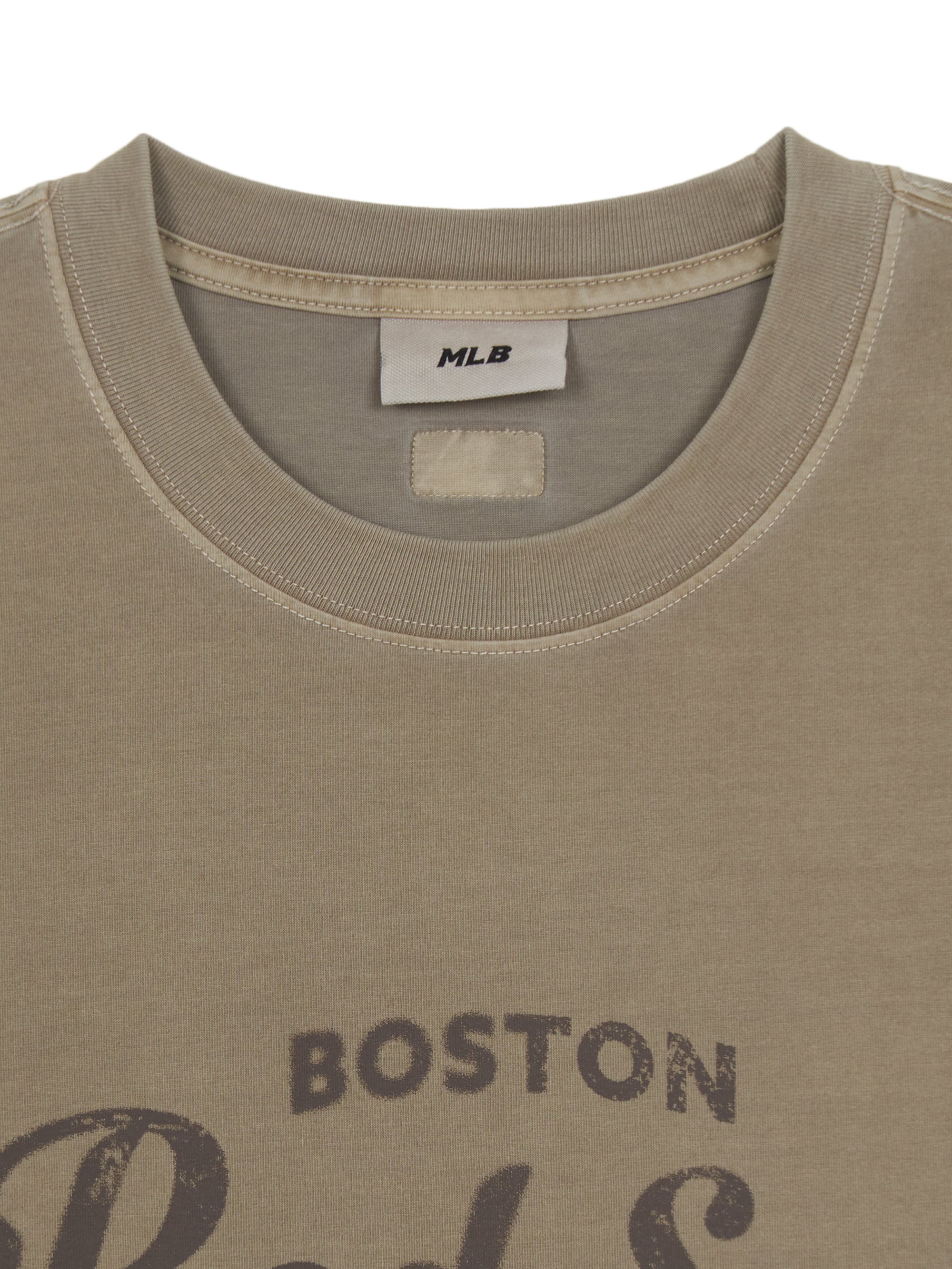 MLB Korea Vintage Washing Letter Graphic T-shirt