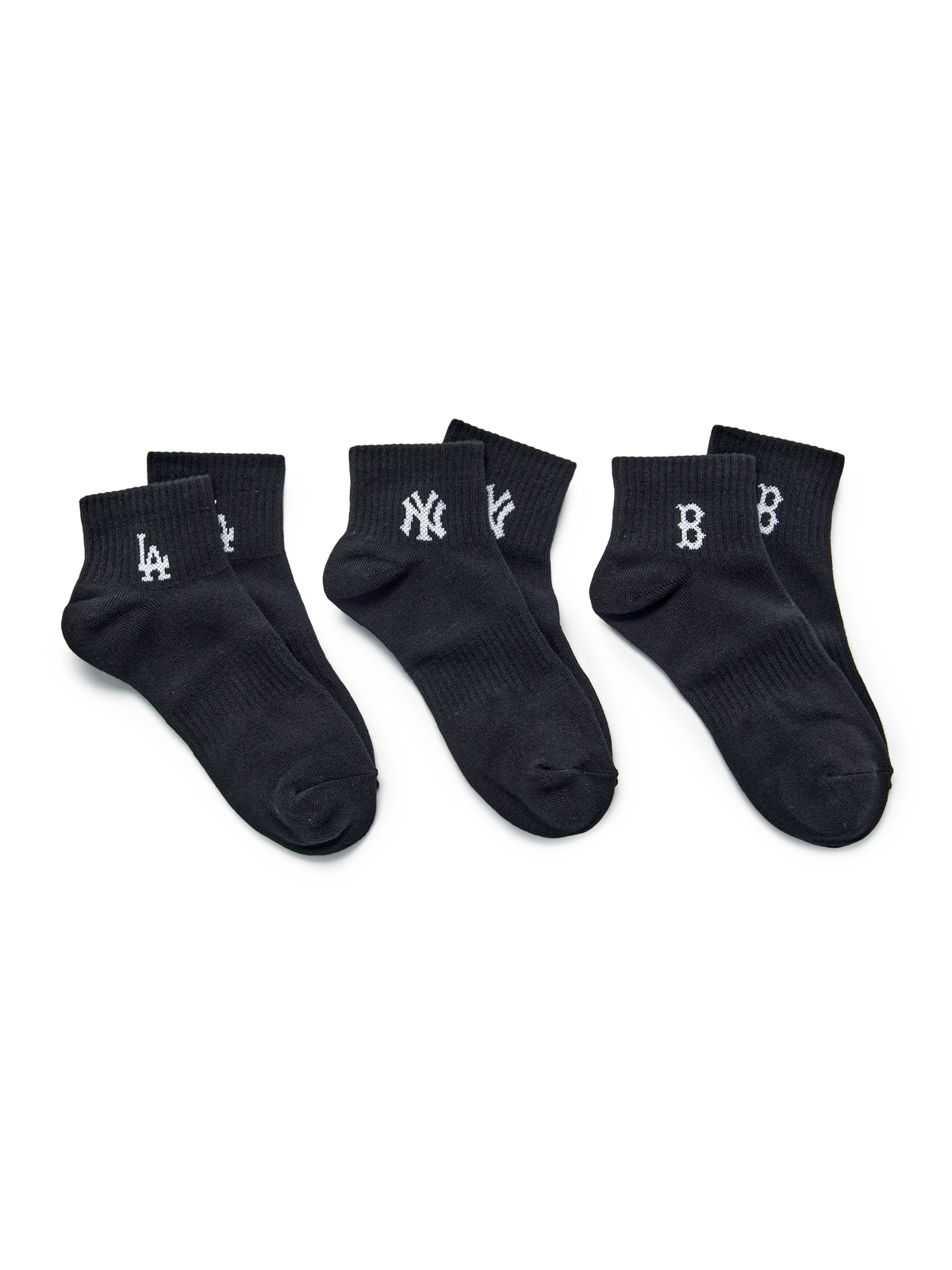 MLB Korea Small Logo Low Socks 3Pairs Set