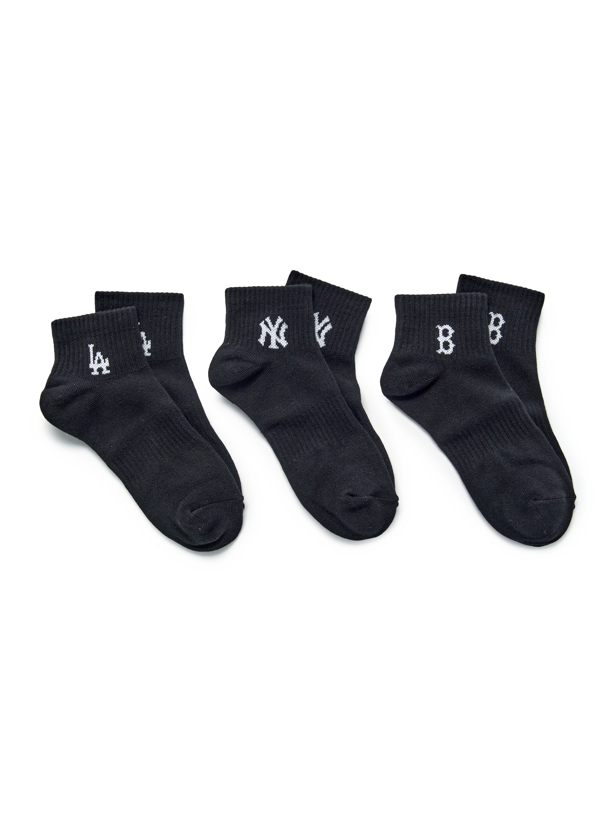[mlb korea] Small Logo Low Socks 3Pairs Set