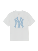 MLB Korea Basic Lace Mega Logo Over Fit T-shirt