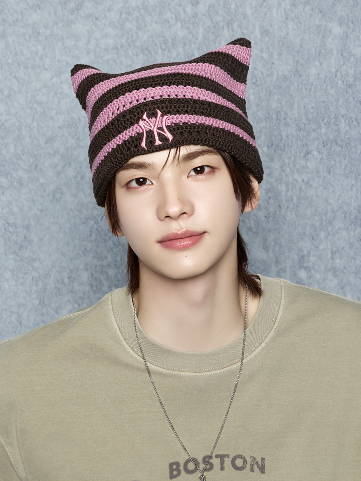 Mlb Summer Stripe Meowing Beanie