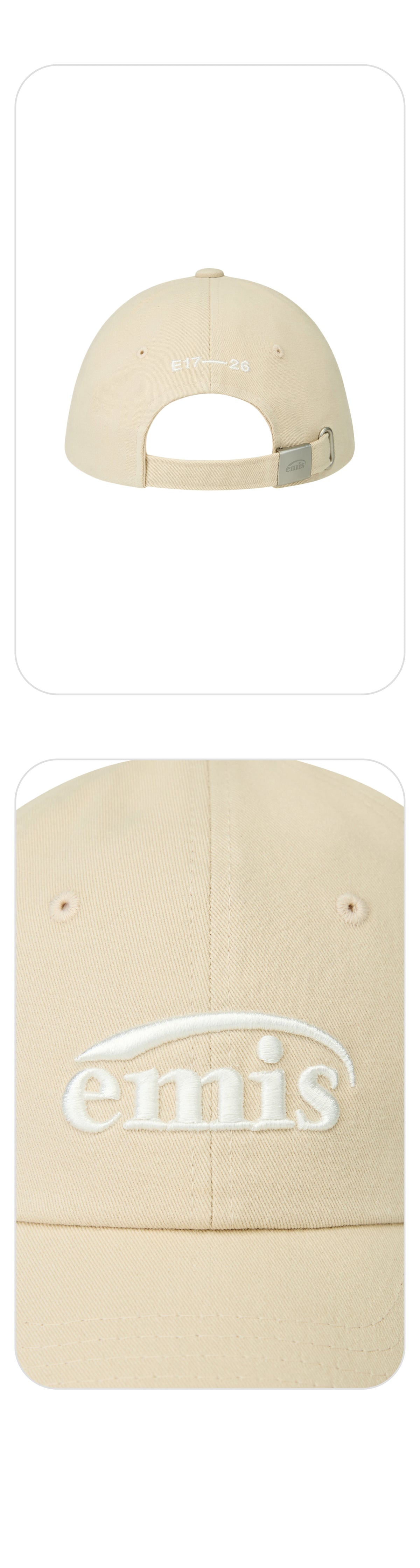 Emis (Kids) New Logo Ball Cap-Beige
