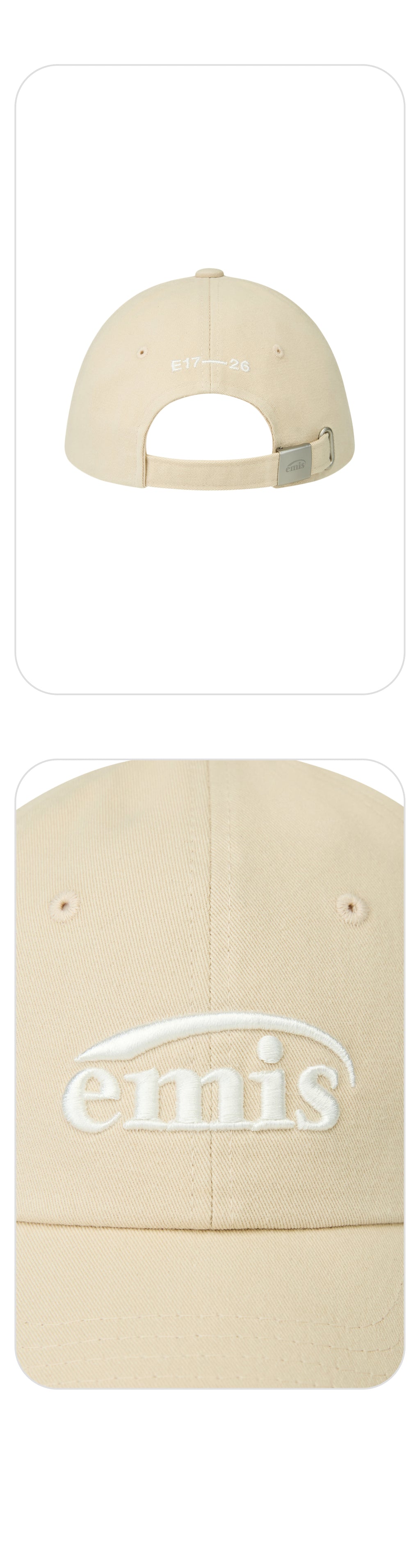 Emis (Kids) New Logo Ball Cap-Beige