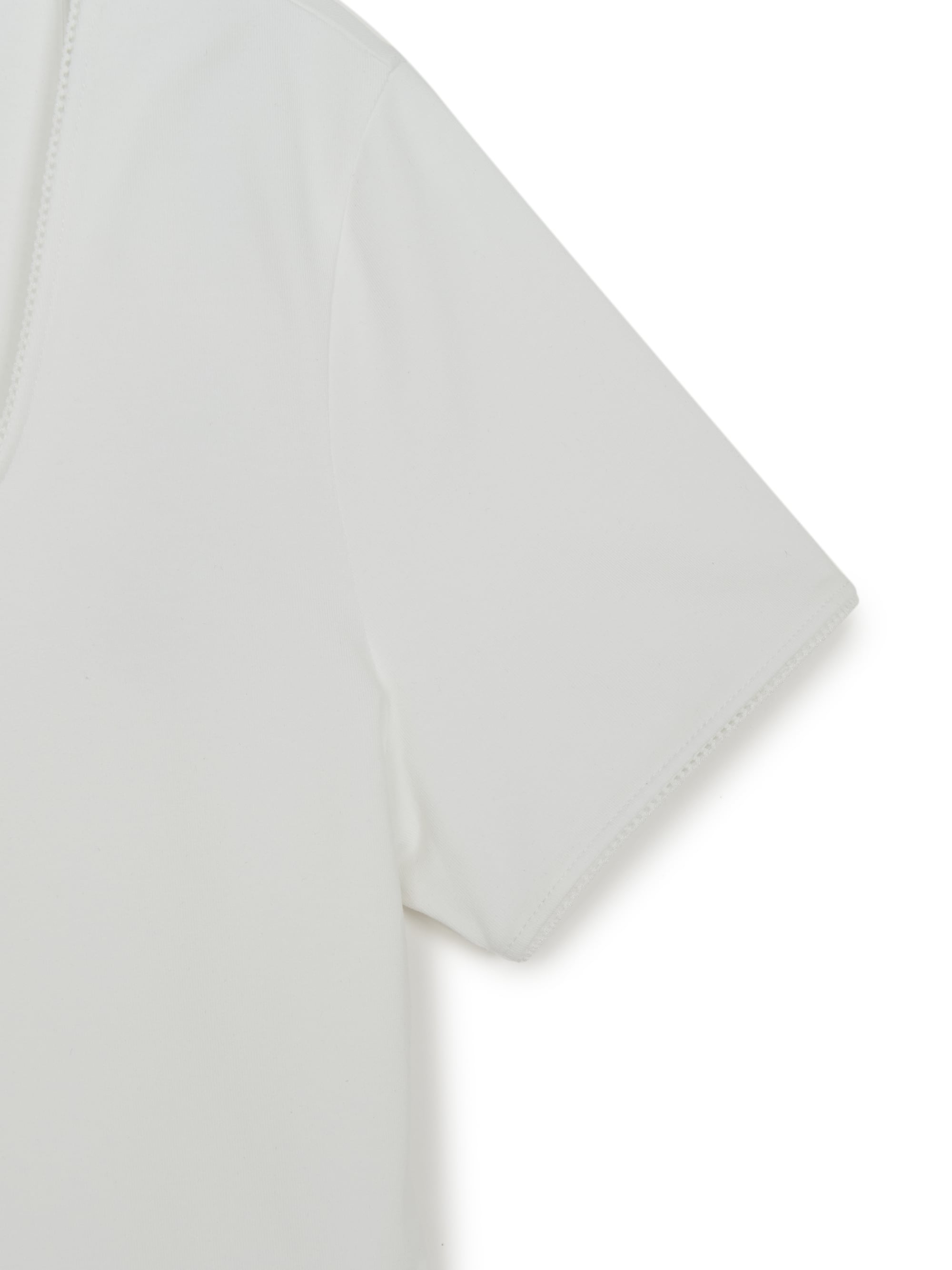 MLB Korea Women's Basic Lace Square Neck Slim Semi Crop T-shirts