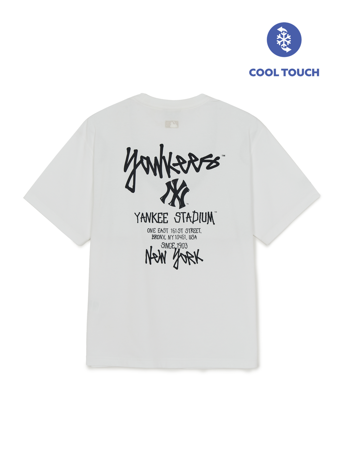 Mlb Basic Street Back Letter Oversized Short-Sleeve T-shirt New York Yankees